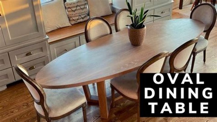 What does an oval table look like