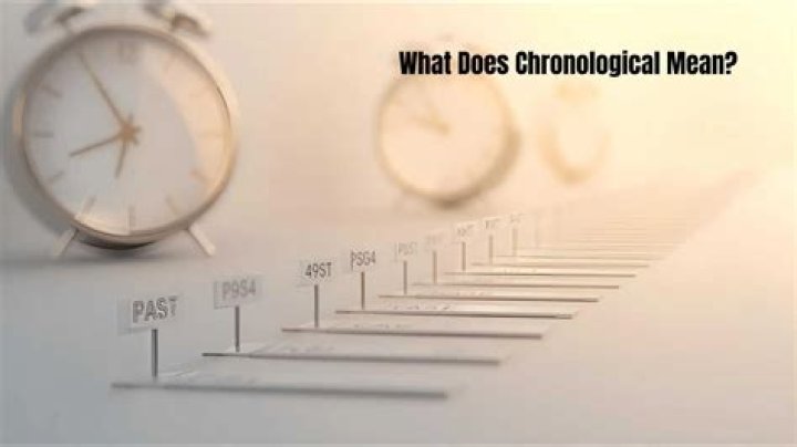 What Does Chronological Mean - How To Discuss