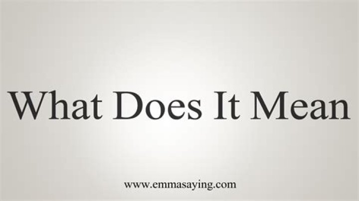 What does it mean to say Mass