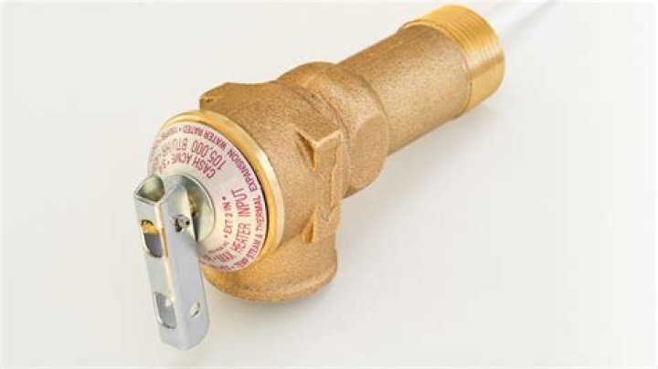 What does the pressure relief valve do on a water heater