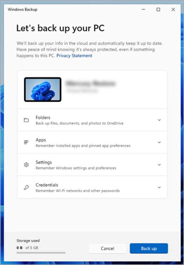 What is a complete PC backup