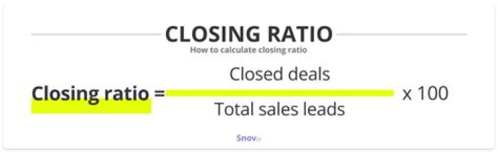 What is a good sales closing ratio