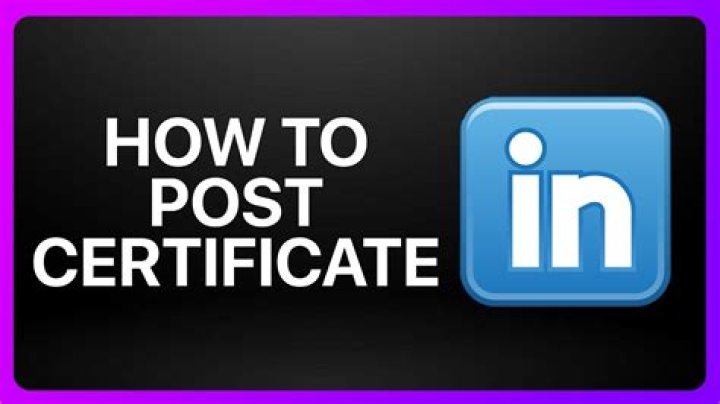 What is a post certificate