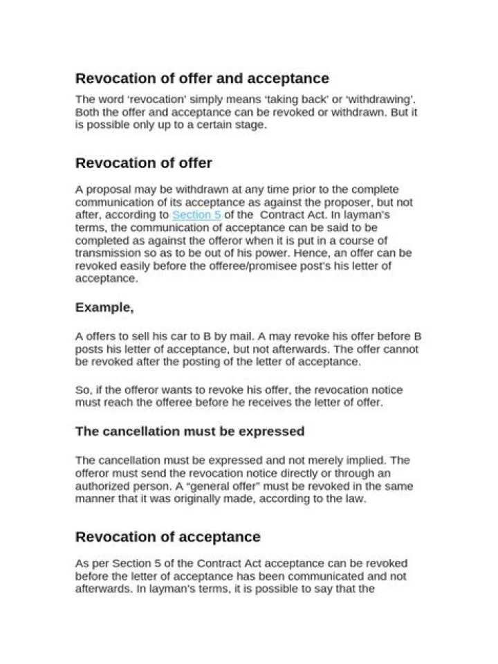 What is a reasonable time for revocation of acceptance