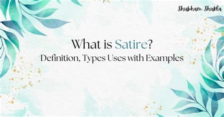 What is a satire novel