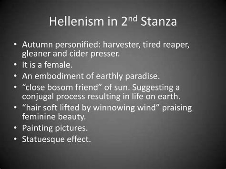 What is autumn personified as in stanza 2