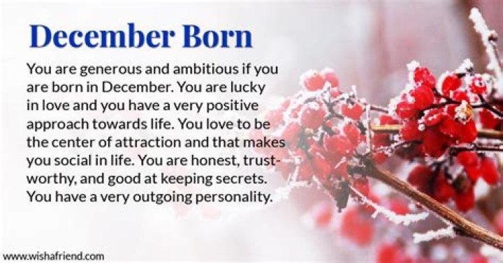 What is December personality