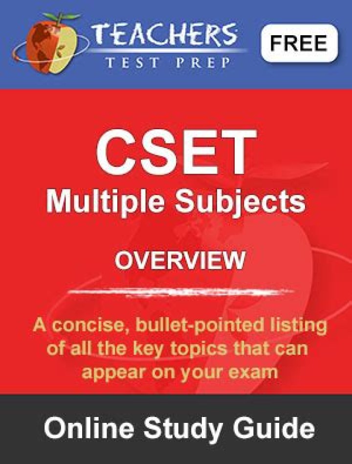 What is on the CSET Multiple Subjects