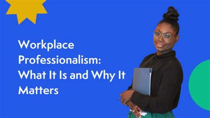 What is professional image in the workplace