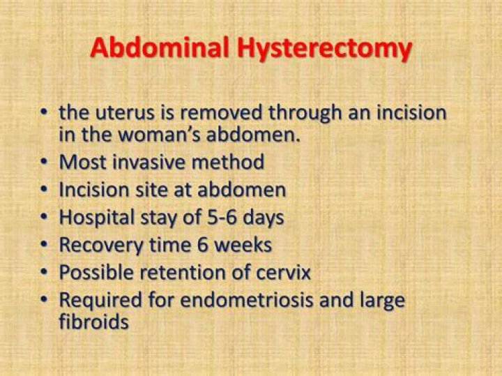 What is removed during a total abdominal hysterectomy