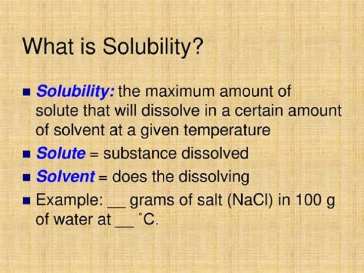 What is solubility of any substance