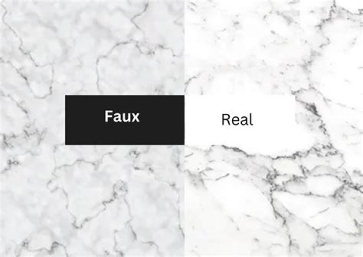 What is the difference between faux marble and real marble