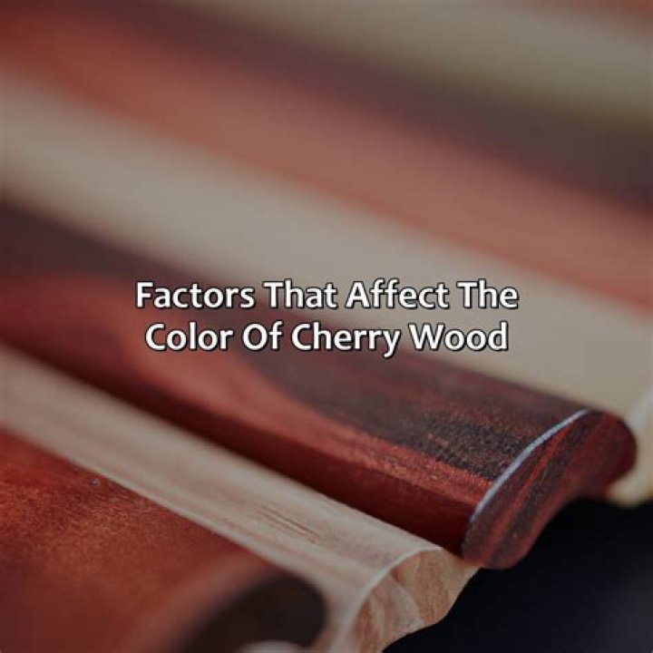 What is the natural color of cherry wood