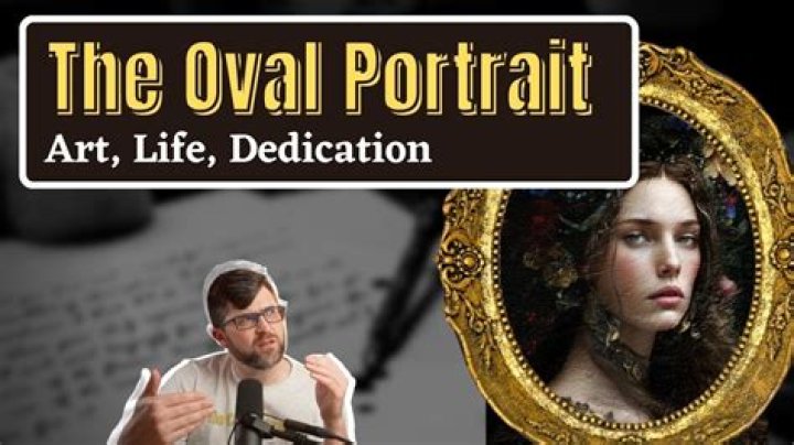 What is the setting of the oval portrait