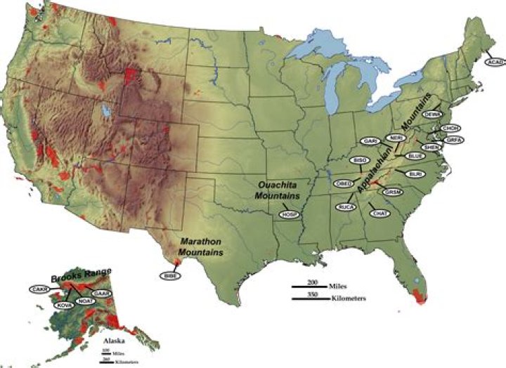 What Mountain Range Is On The East Coast