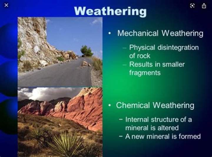 What speeds up mechanical weathering