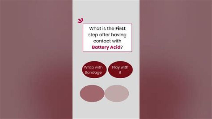 What to do if you get battery acid on you