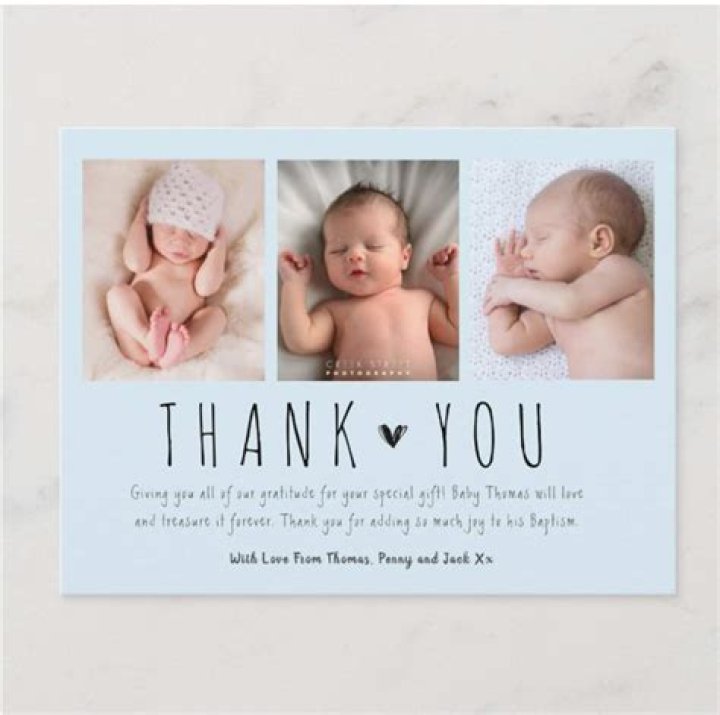 What to write in a birth announcement thank you note