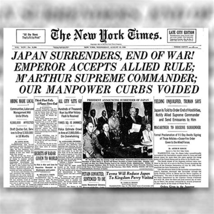 What was the date of VJ Day