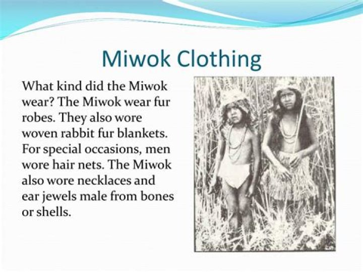 What was the Miwok clothing made of