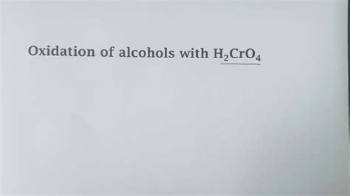 What will be formed after oxidation reaction of 2 degree alcohol with chromic acid