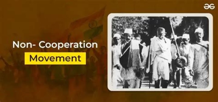 When did non cooperation movement start
