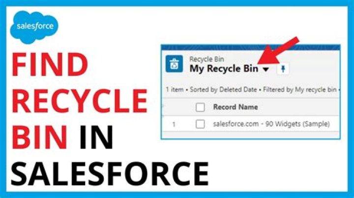 Where can I find recycle bin in Salesforce lightning