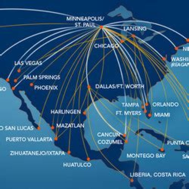 Where does Sun Country Airlines fly to