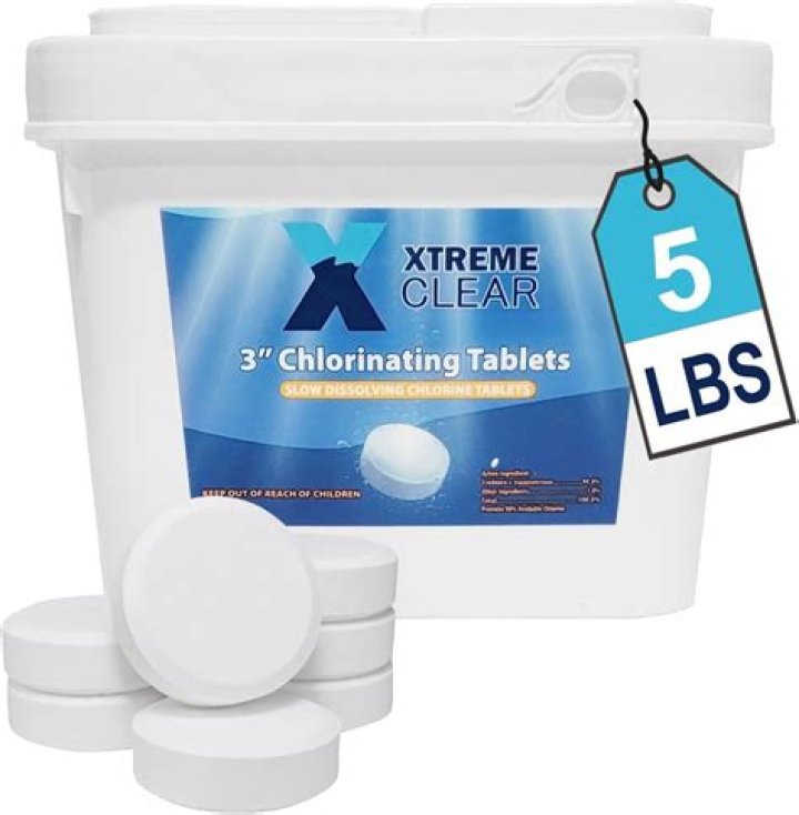 Where should pool chlorine tablets be stored