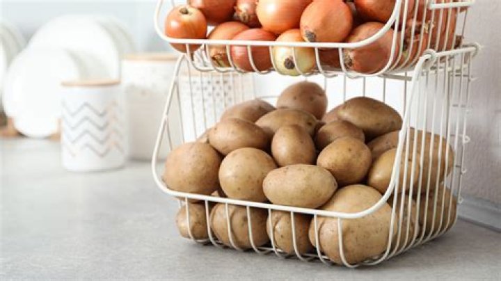 Where should potatoes be stored in the kitchen