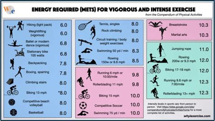 Which would be considered a vigorous physical activity