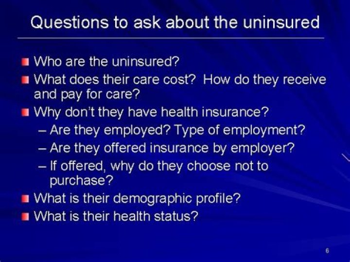 Who are the uninsured