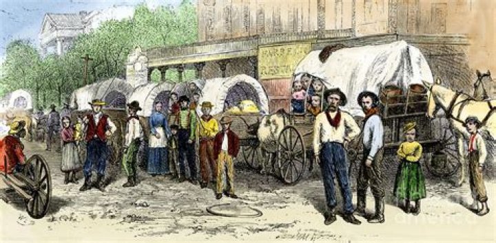 Why did settlers move to Texas in the 1800s