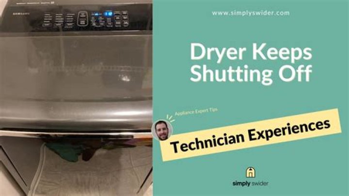 Why does my Kenmore dryer keep shutting off