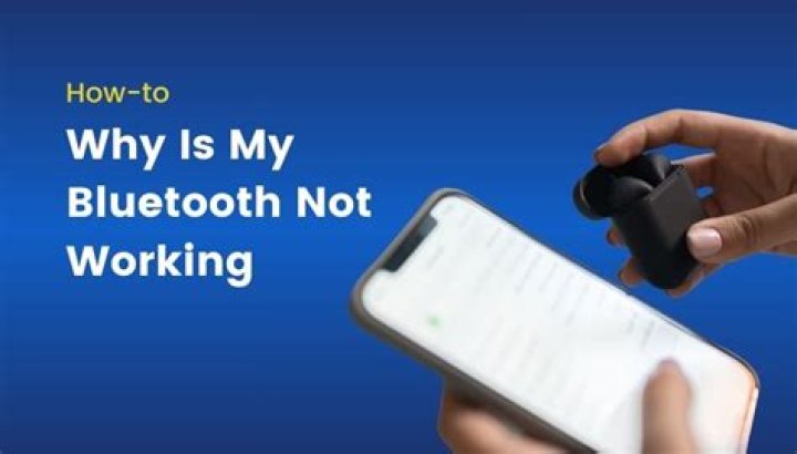 Why is my bluetooth not working
