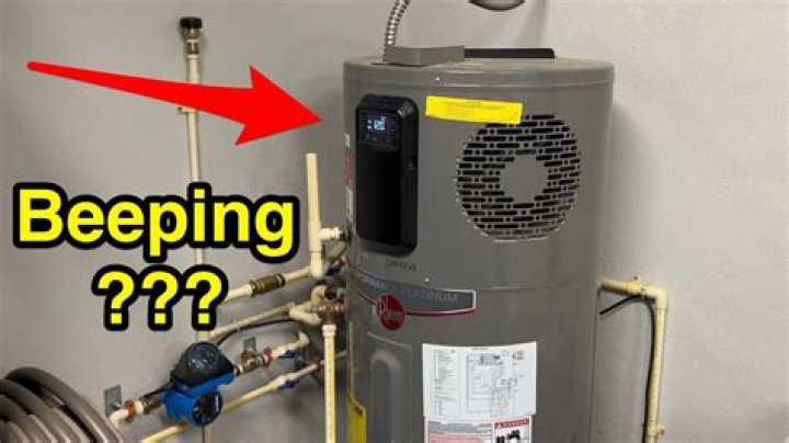 Why is my hybrid water heater beeping?
