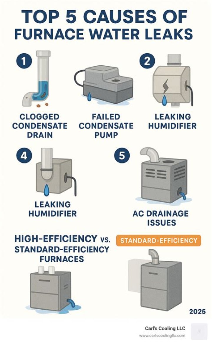 Why is my natural gas furnace leaking water