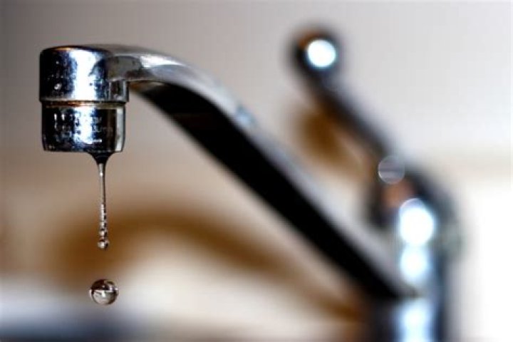 Why is water trickling out of faucet?